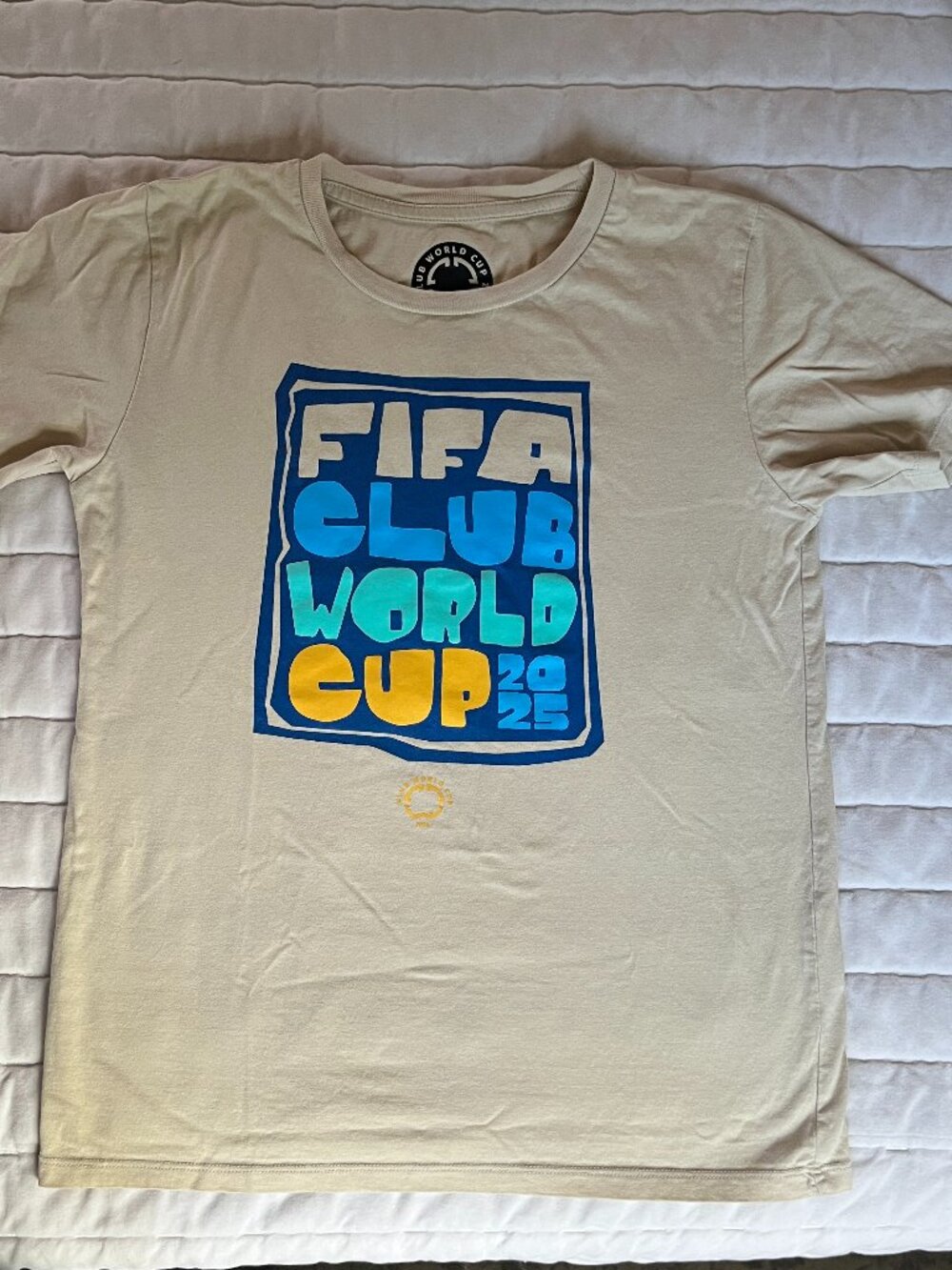 FIFA World Cup 2025 Youth XL T-shirt Cream
